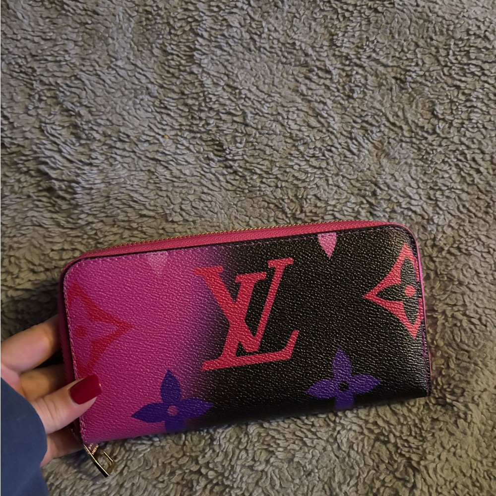 Vibrant Pink and Black Wallet
